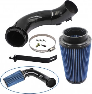 Cold Air Intake System Turbo Induction Pipe Tube Kit with Air Filter Cone High Flow for Dodge 2007.5 2012 6.7 L