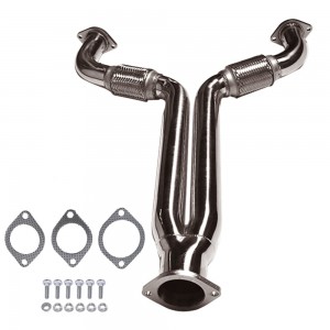 Ang Stainless Steel Y-Pipe Downpipe Exhaust Pipe Nahiangay Para sa 03-07 Nissan 350Z/Infiniti G35