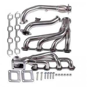 Racing Turbo Manifold Exhaust Cross Pipe Headers for 79-93 Ford Mustang 5.0 V8