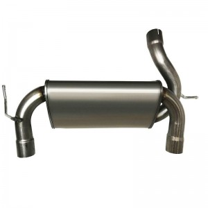Stainless Steel Axle-Back Rear Exhaust Muffler fits for Wrangler Jeep 2007-2017