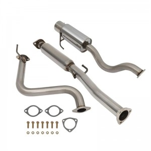 For 93-97 Honda Del Sol EG EH Stainless Catback Exhaust System 4.5″ Muffler Tip