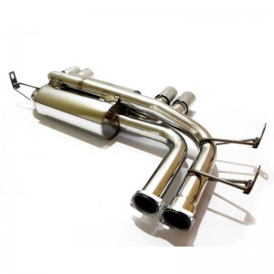 DUAL CATBACK AXLE BACK STAINLESS 2.5″ EXHAUST MUFFLER 2.75″ TIP FOR 01-06 BMW E46 M3