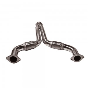 Stainless Steel Y-Pipe Downpipe Exhaust Pipe Fits For 03-07 Nissan 350Z/Infiniti G35