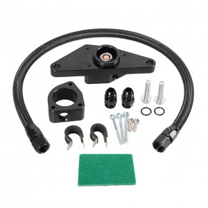 Coolant Bypass Kit With Braided Hose Line For 07.5-18 Dodge Ram All 6.7L Cummins & 03-07 5.9L Manual Diesel