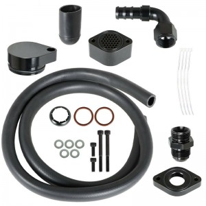 Kit básico de redirecionamento de ventilação da caixa de manivela CCV para 2011-2019 Ford 6.7L Powerstroke Diesel