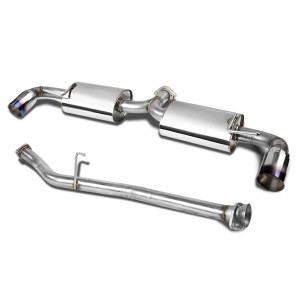 3.5″ Dual Path Bolt-on Stainless Tip Catback Exhaust System Fit for 2004-2011 Mazda RX-8