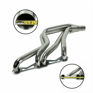 Stainless Steel 4-1 Long Exhaust Header+Y-Pipe Fits For 82-92 Camaro Firebird SBC 5.0L 5.7L V8 AT