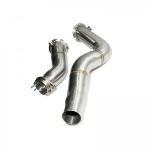3″ Exhaust Down Pipe For 2015-2020 BMW M3 Sedan 4D F80 M4 Coupe 2D F82 F83 S55 L6 3.0T
