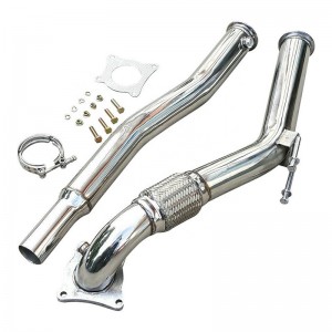 4 Bolt 3″ Stainless Turbo Downpipe Exhaust Pipe For 06-13 Audi A3 VW Jetta GTI Eos 2.0T TSi FSi