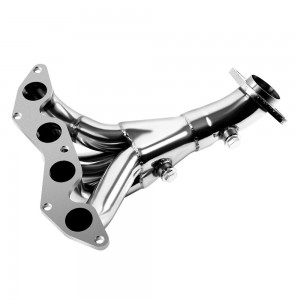 Stainless Steel Racing Manifold Header Exhaust For 01-05 Honda Civic EX 1.7L