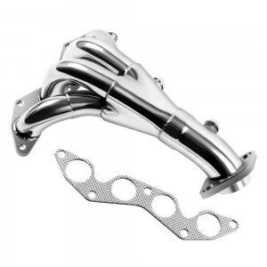 Stainless Steel Racing Manifold Header Exhaust For 01-05 Honda Civic EX 1.7L