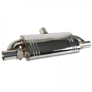 201 Rostfritt stål Auto Avgasrör ljuddämpare för universalbil Avgas Performance pipe
