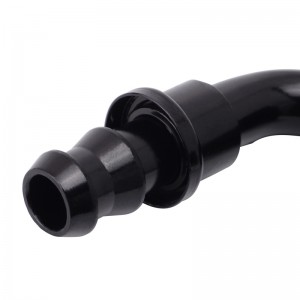 China Wholesale Fuel Line Connector Manufacturers –  180 Degree 41 Series Performance Push Lock Hose End Fitting – Yibai
