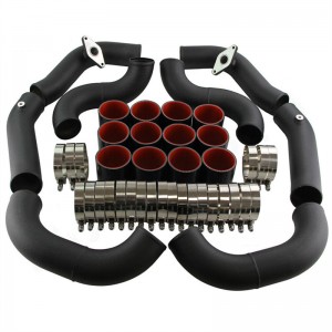 Pour Nissan GT-R R35 VR38DET VR38 09-15 Kit de tuyau de refroidisseur intermédiaire turbo 2,75″