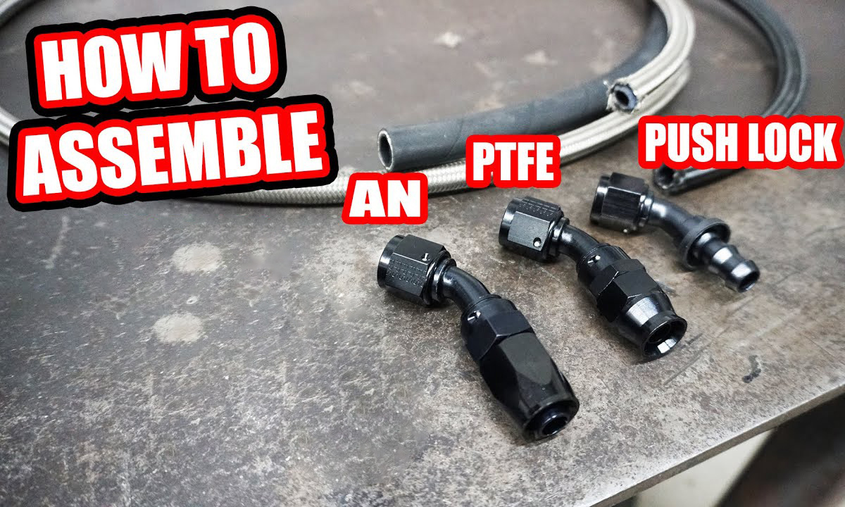 Kaip surinkti Push Lock, PTFE, AN jungiamąją detalę ir žarną (1 dalis)