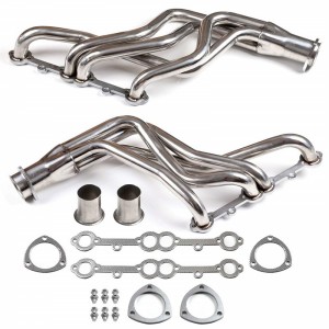 Laiti Block Long Tube Header Exhaust System Set for 1973-1985 Chevy GMC Truck