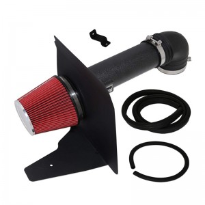 Engine Black Heat Shield Cold Air Intake Pipe Kit for Chevy Camaro 6.2L V8 10-15