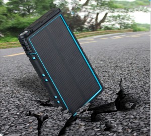 I papërshkueshëm nga uji 10000mAh 20000mAh Portable Mobile Solar Charger Bank energjisë