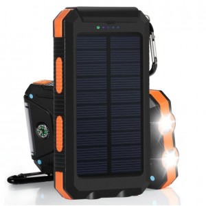 F6-10000 mah dual usb mobile solar power bank