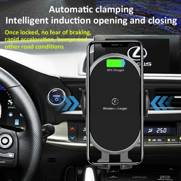 x366 suction mount  auto clip 10W Wireless Car Charger