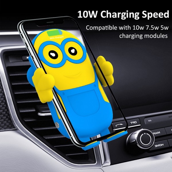 10W Fast Wireless charger Car Mout Mobile phone Holder Smart Sensor Automatic Wireless Car Charger