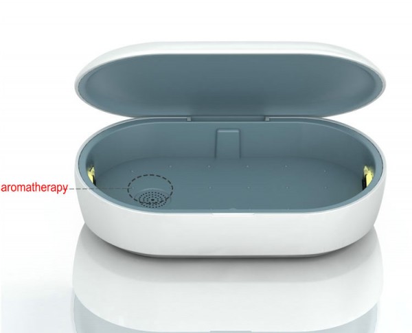QI Fast Charging Wireless Charger Portable  UV Sterilization Box Dual UV Light Sterilizer