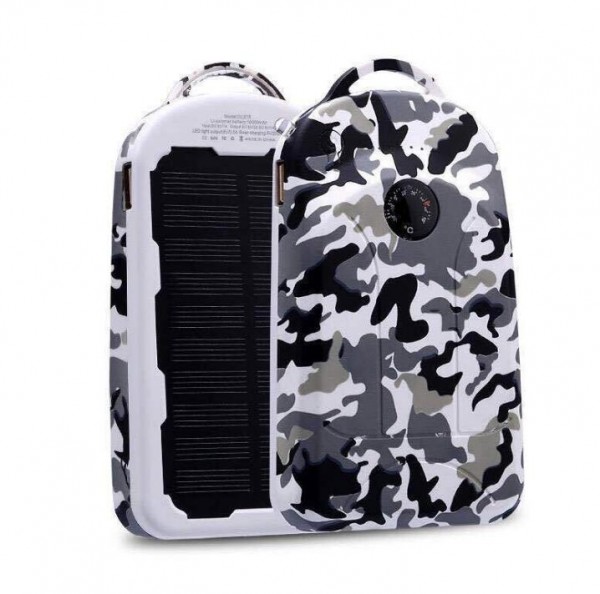 10000mah Solar Power Bank 8000mAh External Battery Backpack Solar Panel Charger for Camping Outdoors Cell Phone