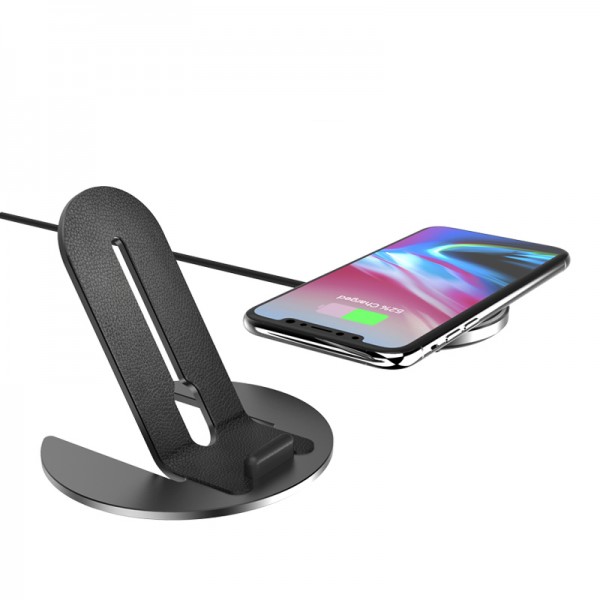 15W QI Wireless Charger for Samsung S6 S7 Edge S8 S9 Plus Note 5 8 Fast Charging Dock Stand Desk for iPhone X 8