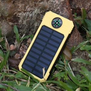 D3-3.7v brúixola 10000mah carregador solar per al telèfon mòbil