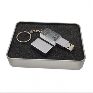 9345-colorful engraving custom crysal usb flash drive with ket chain