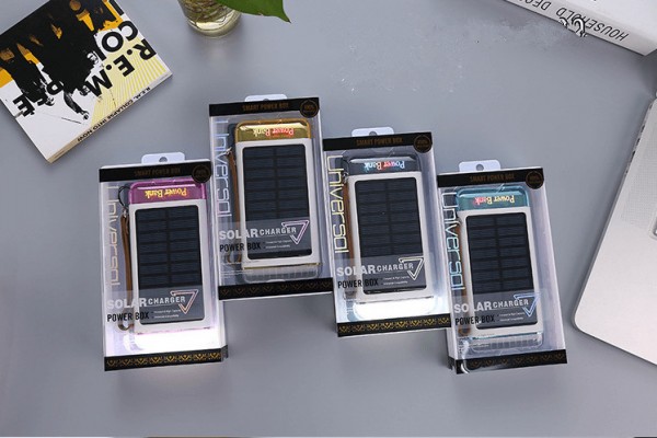 10000mah silicon and plastic 3 ports  Portable outdoor solar power bank