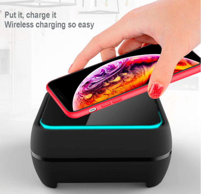 Wholesale Price Portable Battery Jump Starter -
 2021 newest 10w fast charging wireless charger mini portable 5.0 bluetooth speaker  for iphone12 – EEON