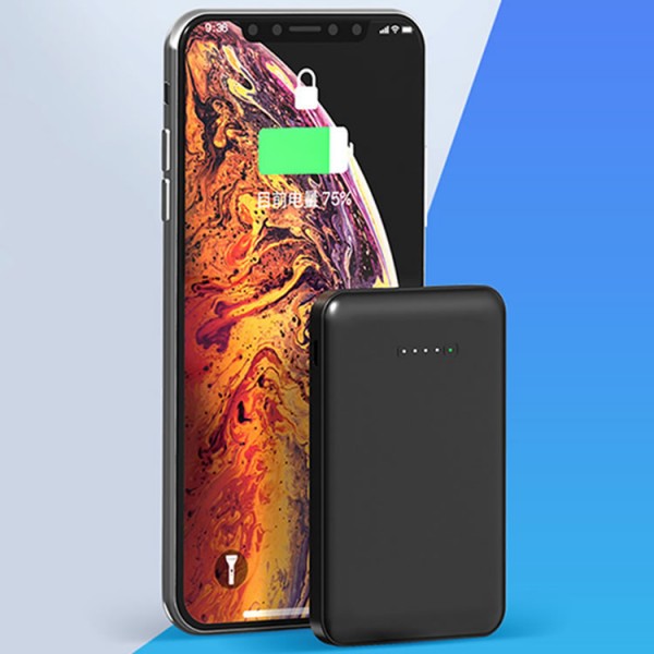 OEM brand 5000mah  wireless power bank  with suction mini mobile phone sucker battery charger