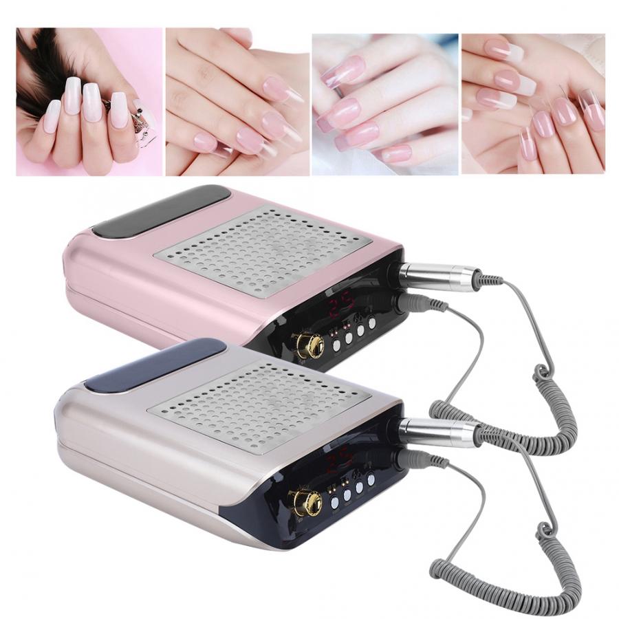 Oversea Fast Shipping 2 in 1 Nail Vacuum Cleaner Dust Collector Polish Multi-function Manicure Machine