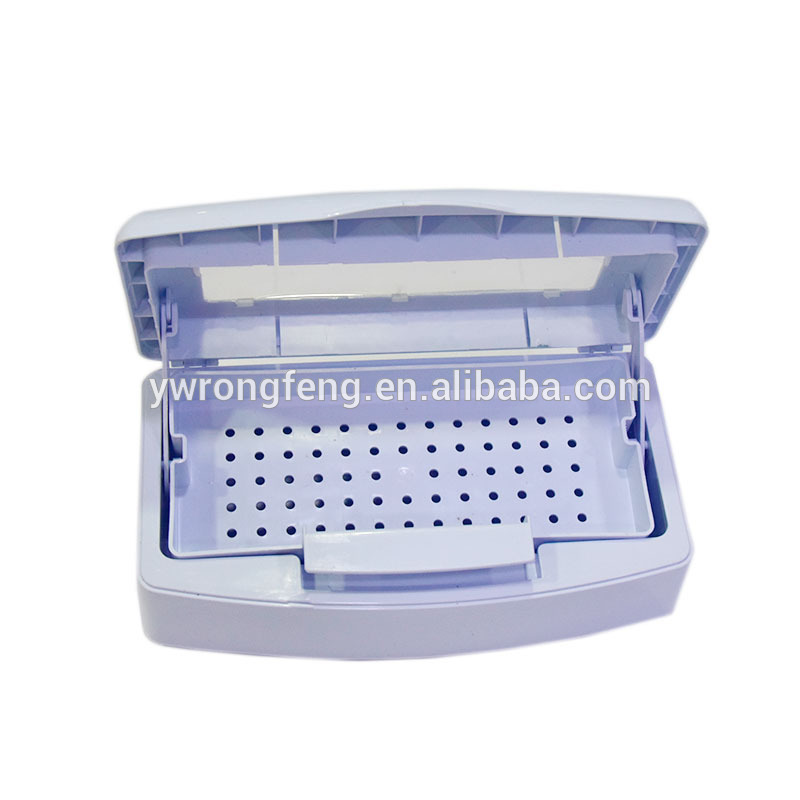 Factory For Sterilizer And Dryer - Mini Nail Art BoxImported Resin Sterilizer Tray Disinfection BoxSalon Beauty Manicure Tool Sterilizing Tray Nail manicure Tools – Rongfeng