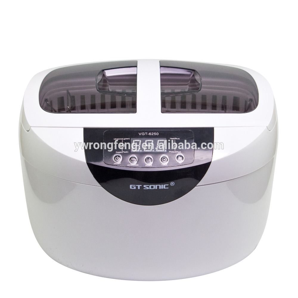 Factory wholesale Nail Dust Cleaner - Factory Sale Easy Used 2.5L Mini Stainless Steel Home Use Digital Ultrasonic Cleaner VGT-6250 – Rongfeng