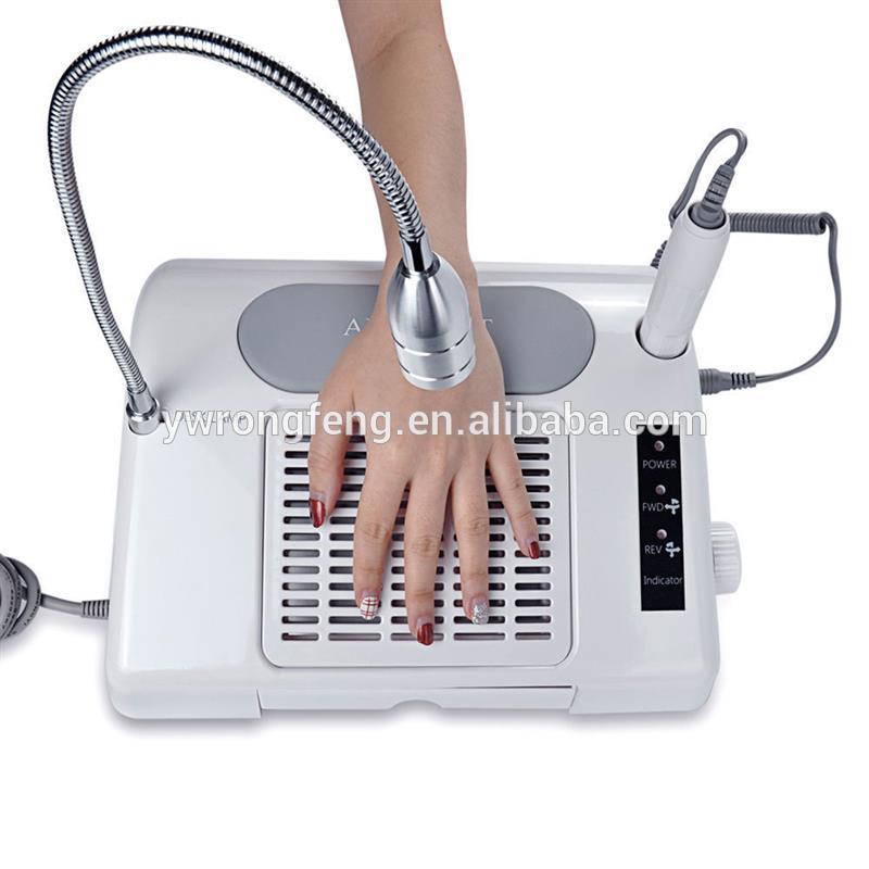 3 i 1 Elektrisk Neglebor Art Støvsamler Sugemaskine Skrivebord med lampe Manicure Pedicure Negle Art Udstyr Negle Drill