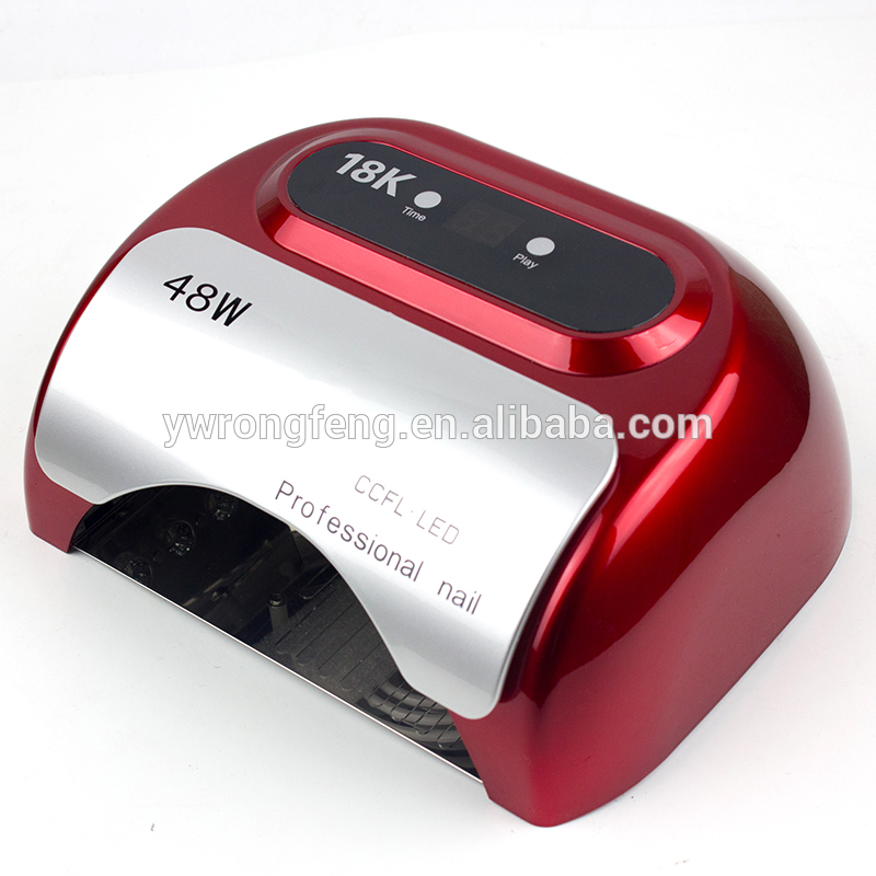 professional factory for Led Nail Dryer Lamp - Wholesale 18k CCFL+LED nail polish curing Dryer 48W Nail Art UV Gel Lamp LED light Nail with fan led table light – Rongfeng