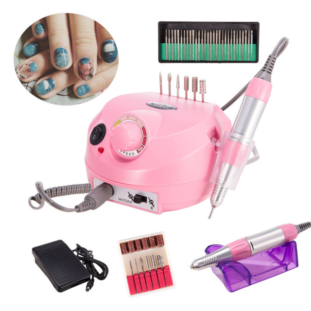 PriceList for Nail Power Drill - wholesale water spray electric manicure pedicure pink/white/sliver color nail drill – Rongfeng