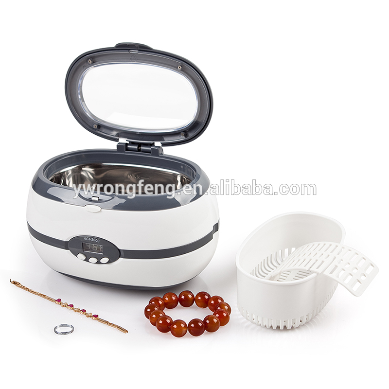China Factory for Digital Ultrasonic Cleaner - 600 ml VGT-2000 digital heated ultrasonic cleaner for jewelry – Rongfeng