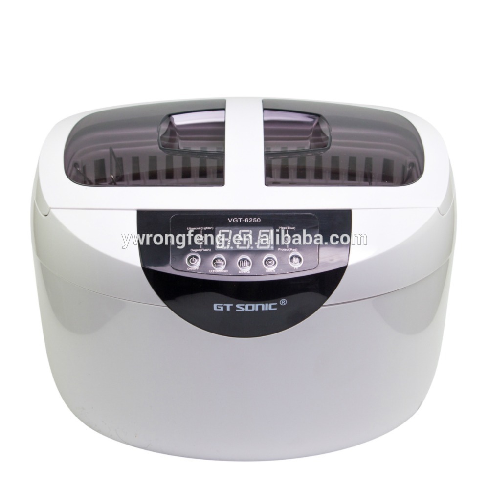 Digital Ultrasonic Cleaner Baskets Jewelry Watches Dental 2.5L 60W 40kHz Heating Ultrasound Ultrasonic Vegetable Cleaner Bath