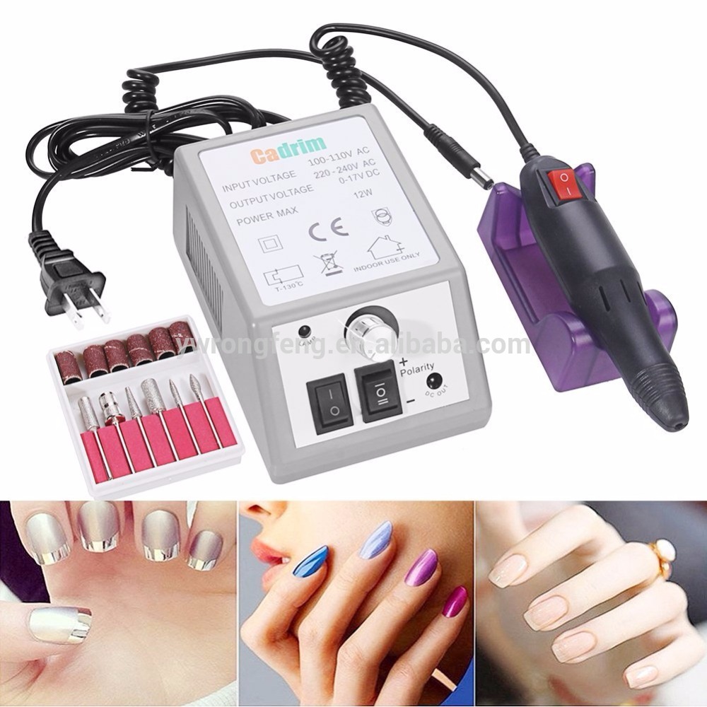 Wholesale Discount Professional Nail Drill Kit - Nail Drill Machine Electric Manicure Pedicure Nail Drill Bits Kits for Acrylic Nails (20,000 RPM) – Rongfeng