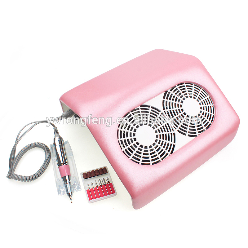 China wholesale Dust Nail Collector Equipment Factory –  48w double fans Nail art vacuum cleaner finger dryer/nail dust collector FX-8 – Rongfeng
