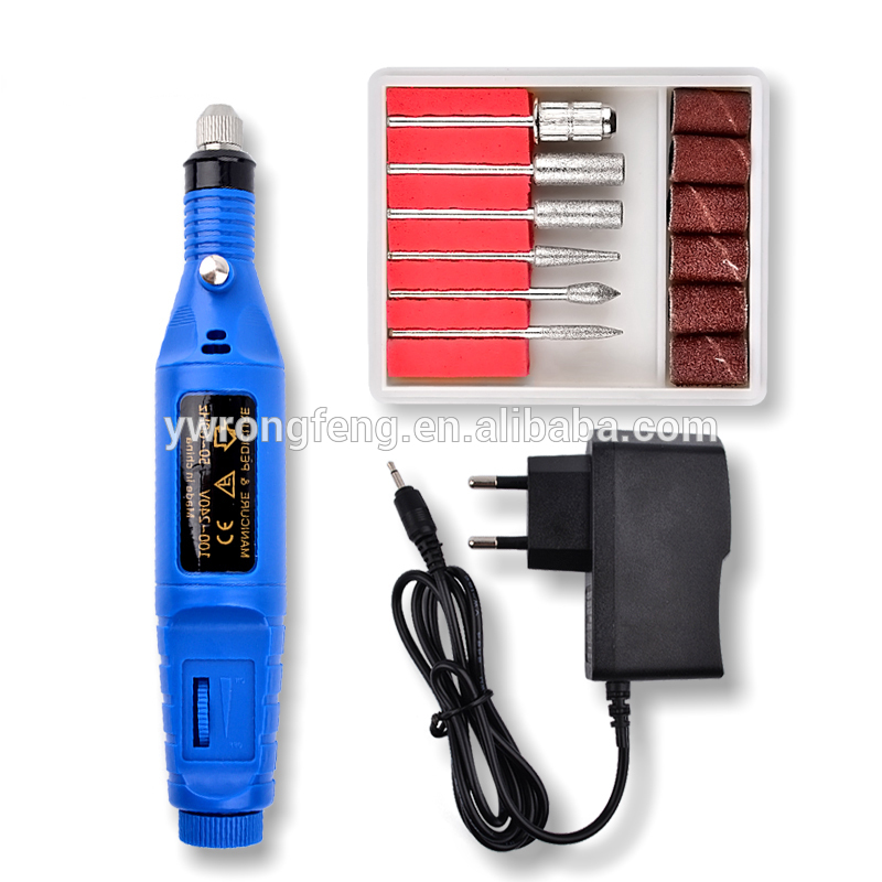 Cheap price Nail Pro Drill - 1set 6bits Power Drill Professional Manicure Machine Pen Pedicure File Polish Shape Tool Feet Care Product Nail Electric Drill – Rongfeng