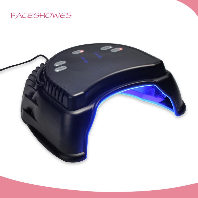 2021 wholesale price Salon Uv Nail Lamp - 2017 best selling uv gel lamp 30K 60w curing dryer with Black color – Rongfeng