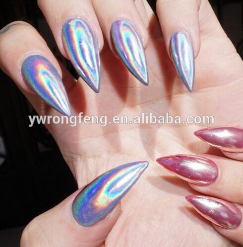 China wholesale Fingernail Buffer Suppliers –  Wholesale best quality holographic nail powder acrylic with Colorful colours – Rongfeng