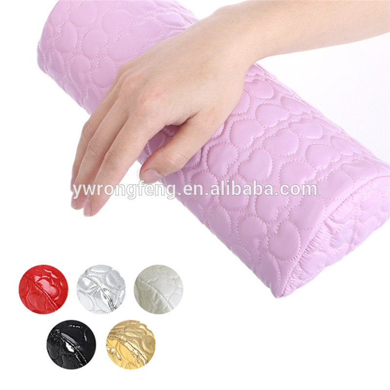PU Leather Hand Arm Rest Semicircle Pillow Pillow Art Design Manicure Care Zana Laini za Kucha Kishika Mikono