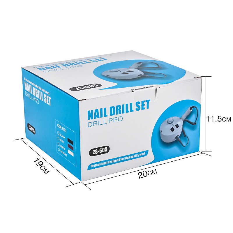 Electric 30k RPM Nail Art Master Drill ZS-605 Manicure Pedicure File Machine for Beauty Salon Use Nail Drill