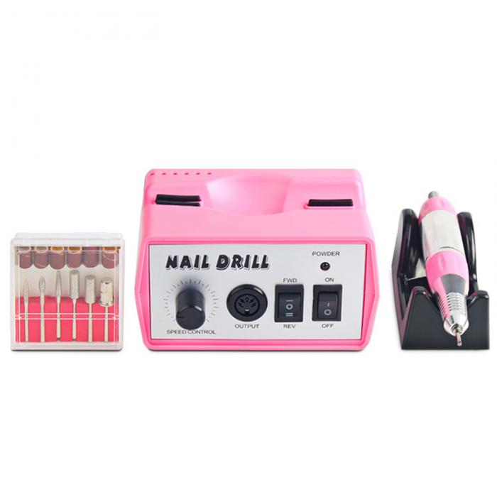 China wholesale Good Nail Drill Factory –  25000r 30W New Nail Polisher Grinding Glazing Machine Electric Nail Drill Machine Manicure Pedicure Files Tools Kit For Nail Gel – Rongfeng