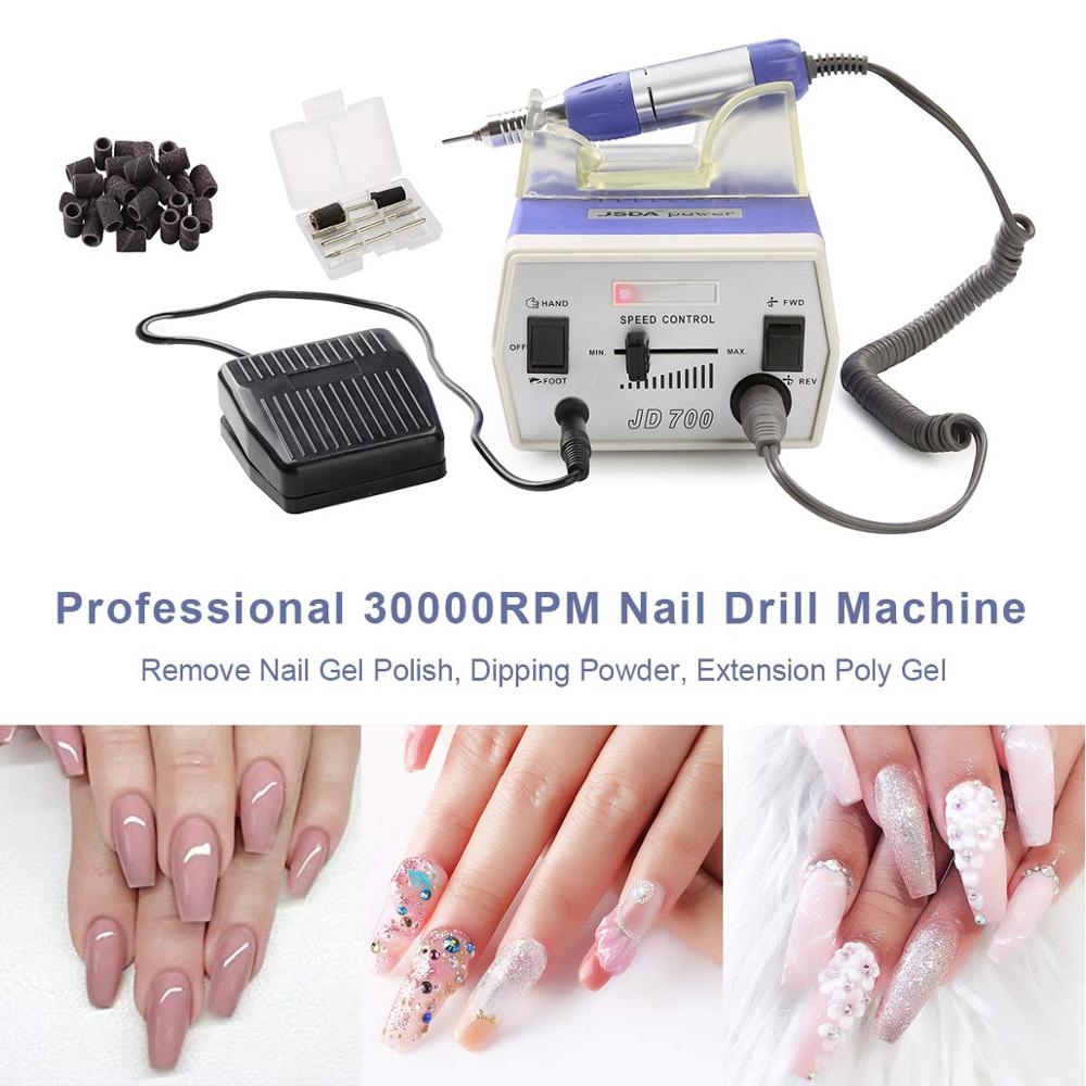 Big discount Pedicure file Nails Art Equipment 35W Nail Gel Polish Drill Bits Tools Electric Polisher Machine